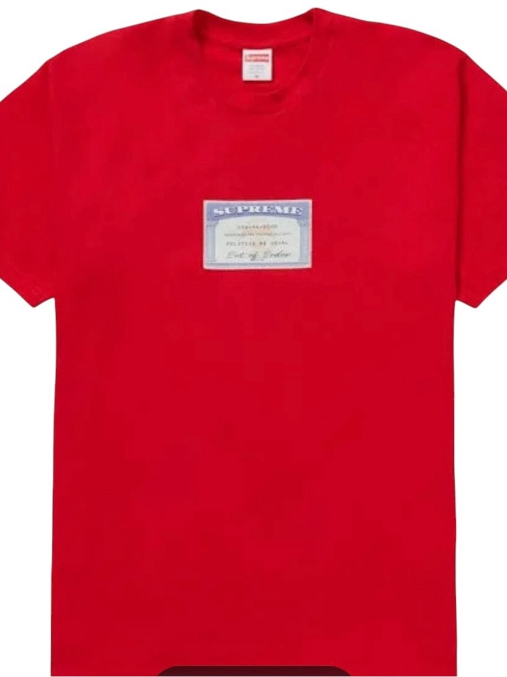 Supreme Social Tee, Red, Medium, Brand New.
